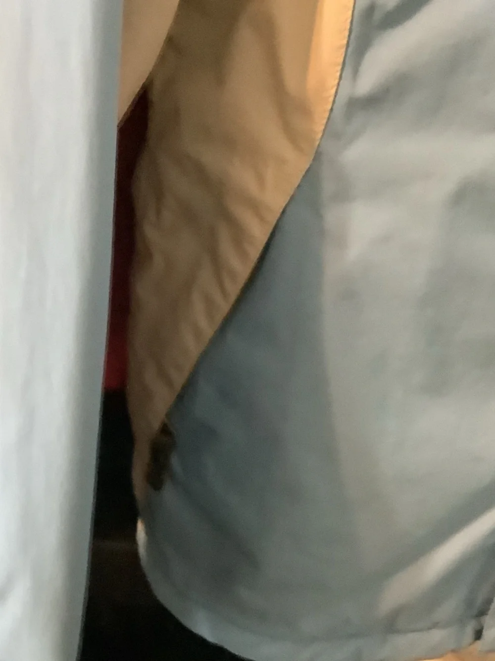 The North Face Light Blue and White Hooded‎ ski Jacket